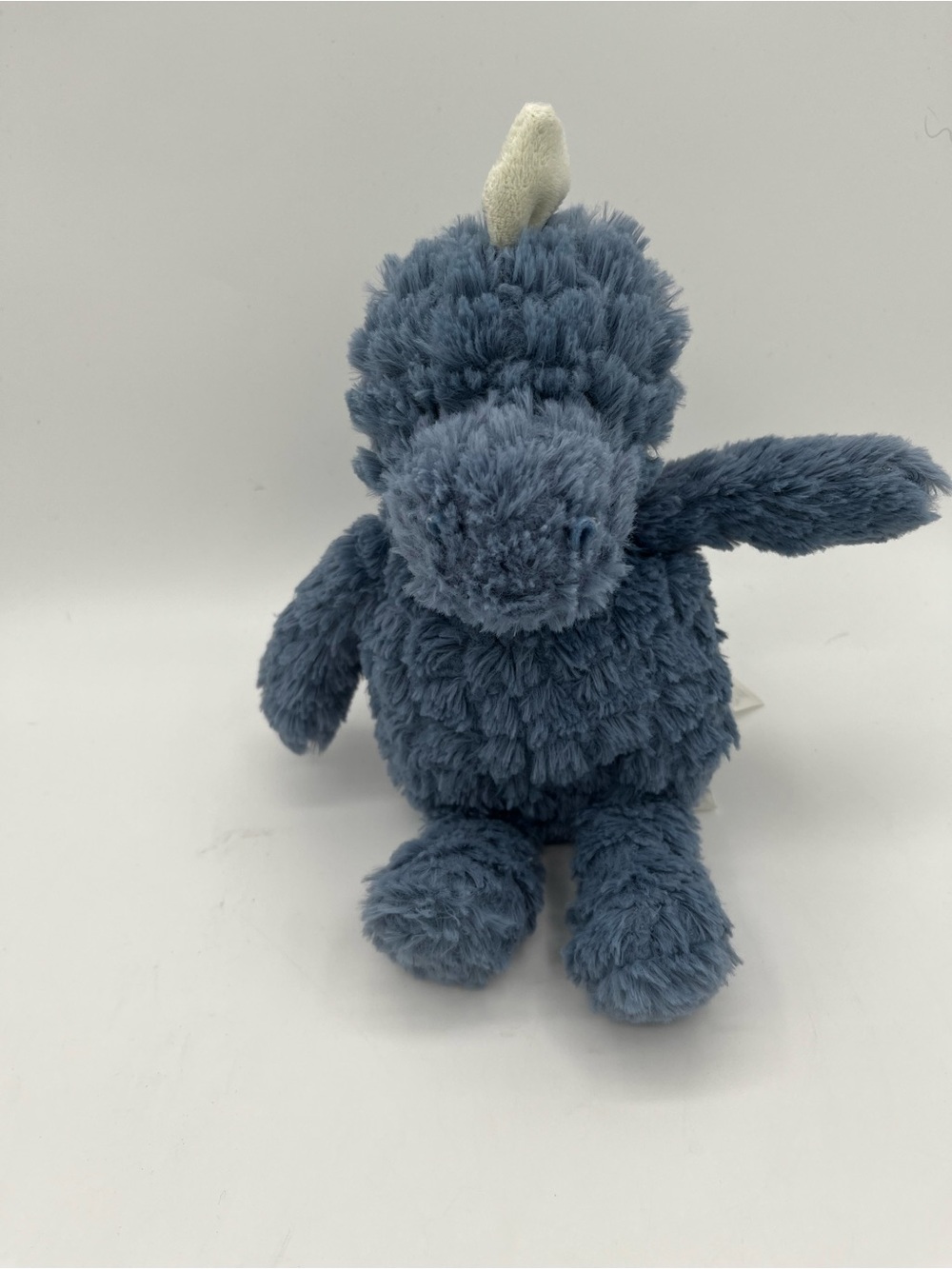 Plush Blue Dinosaur Stuffed Toy - Soft Cuddly Companion